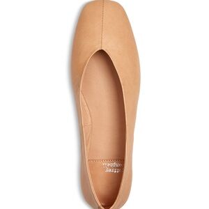 Jeffrey Campbell Beige Leather Flats
